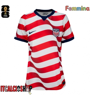 Stati Uniti Prima Maglia Femmina Mondiali 2026 Manica Corta